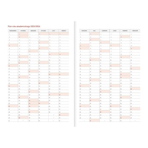 Kalendarz nauczyciela książkowy (terminarz) Vivella czarny A5 Wydawnictwo Wokół Nas (A5TA071B)