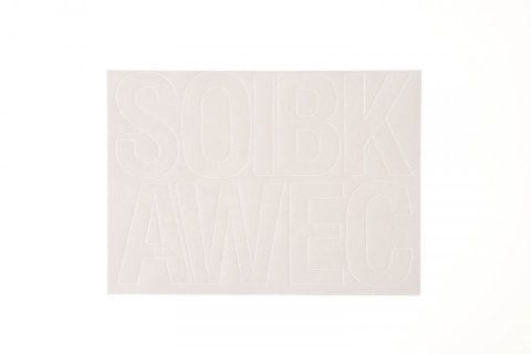 Litery samoprzylepne biały Farro