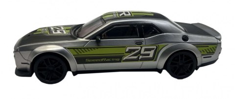 Samochód sportowy srebrny Lean (22955)