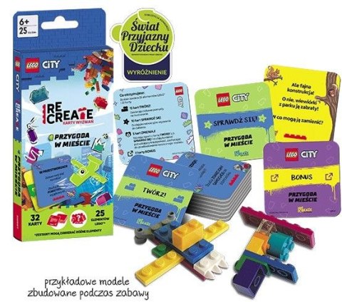 Książeczka edukacyjna LEGO® City. Recreate. Karty Wyzwań. Przygoda w mieście Ameet (ACP 6001)