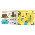 Książka dla dzieci Zwierzątka w lesie. Labirynty z ruchomymi elementami Aksjomat