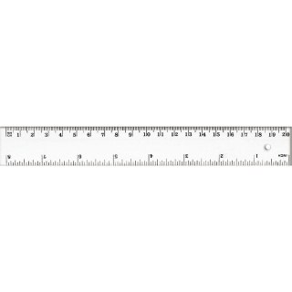 Linijka plastik 20cm Tetis (BL002-B)