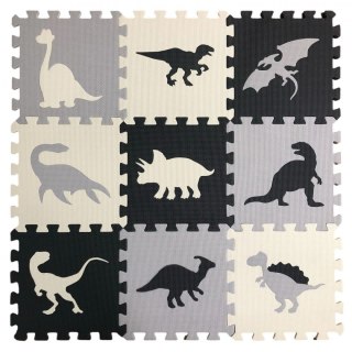 Mata dla malucha Puzzle Mata piankowa dinozaury 9 elementów Lean (23031)