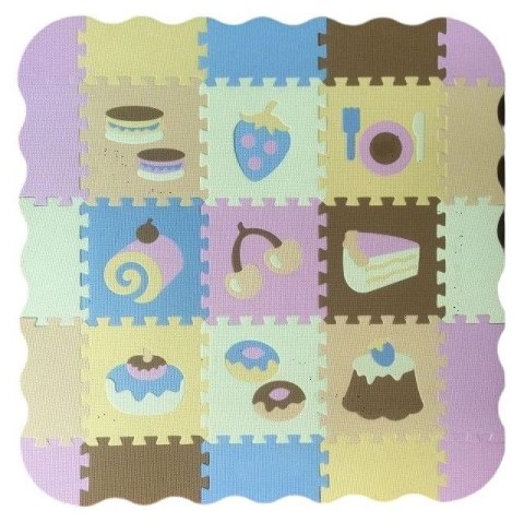 Mata dla malucha Puzzle Mata piankowa słodycze 9 elementów Lean (23025)