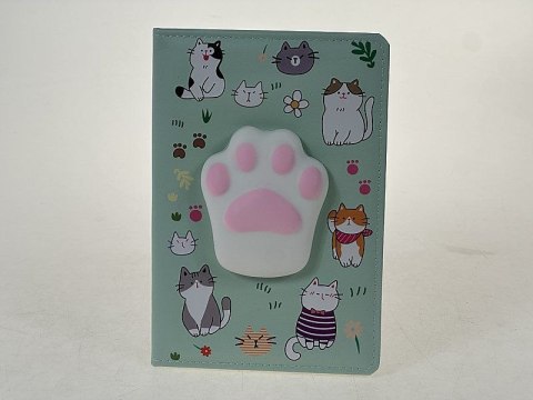 Notes (notatnik) kocia łapka A5 krata Adar (620599)