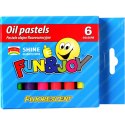 Pastele olejne Fun&Joy 6 kolorów fluo okrągłe Ø10 mm (FJ-POF6)