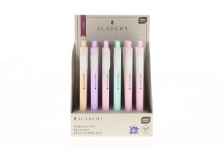 Długopis olejowy ACADEMY LIGHT Pastel wkład niebieski 0,7mm Interdruk
