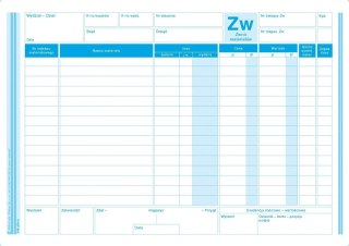 Druk samokopiujący A5 ZW zwrot materiałów 80k. Michalczyk i Prokop (374-3)