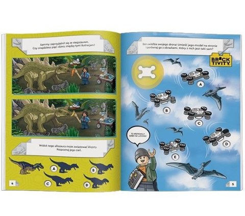Książeczka edukacyjna LEGO® Jurassic World™. Jurajska przygoda Bena Ameet (LNC 6208)