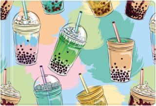 Okładka na dokumenty Mała BUBBLE TEA Biurfol (OD-31-37)