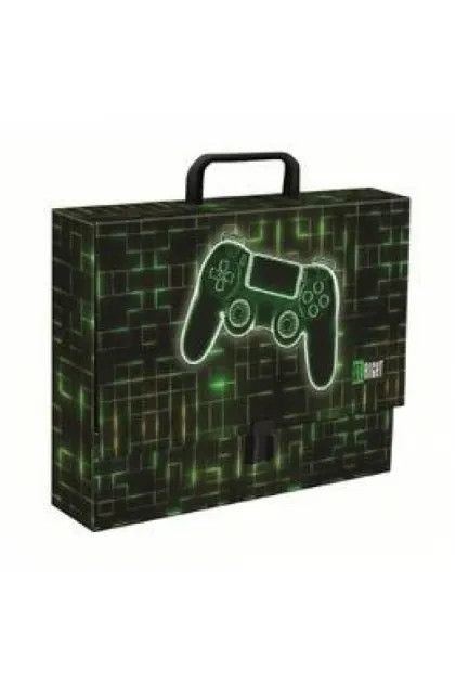 Teczka kartonowa na zatrzask NEON PAD A4 czarny [mm:] 330x90 Unipap