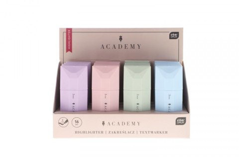 Zakreślacz ACADEMY 4 sztuki wkład mix 1,0-3,0mm Interdruk