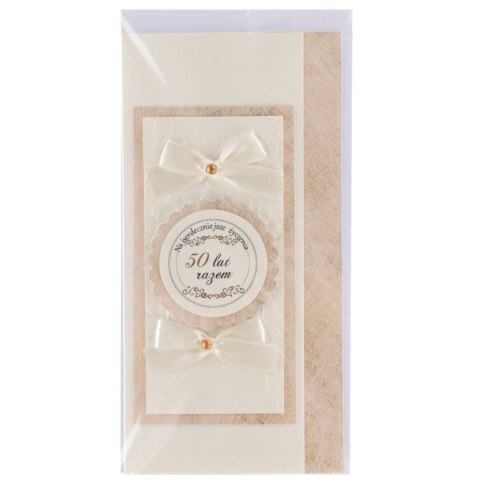 Kartka składana rocznica ślubu ręcznie zdobiona DL Deco Styl