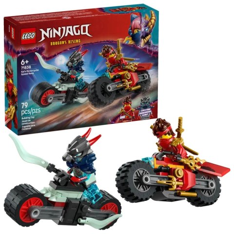Klocki konstrukcyjne Ninjago Wyścig motocyklowy Kaia Lego (71838)