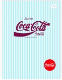 Kołozeszyt (kołonotatnik) COCA COLA SOFT TOUCH A5 100k. 70g krata Interdruk