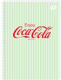 Kołozeszyt (kołonotatnik) COCA COLA SOFT TOUCH A6 80k. 70g krata Interdruk