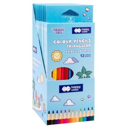 Kredki ołówkowe 12 kol. Happy Color (HA 2313 13YU K12)