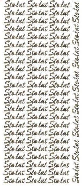 Naklejka (nalepka) Sto lat złote Farro (009)