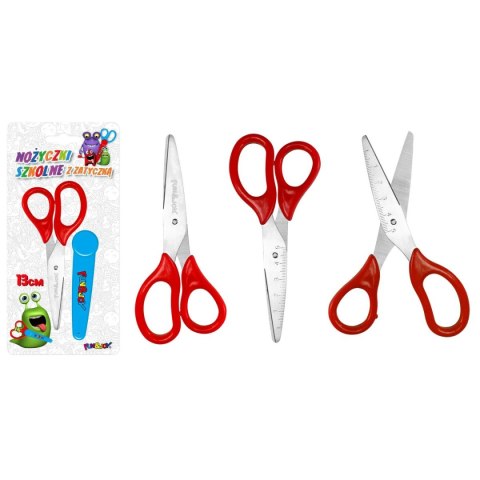Nożyczki z zatyczką 13cm Fun&Joy (FJ6850C)