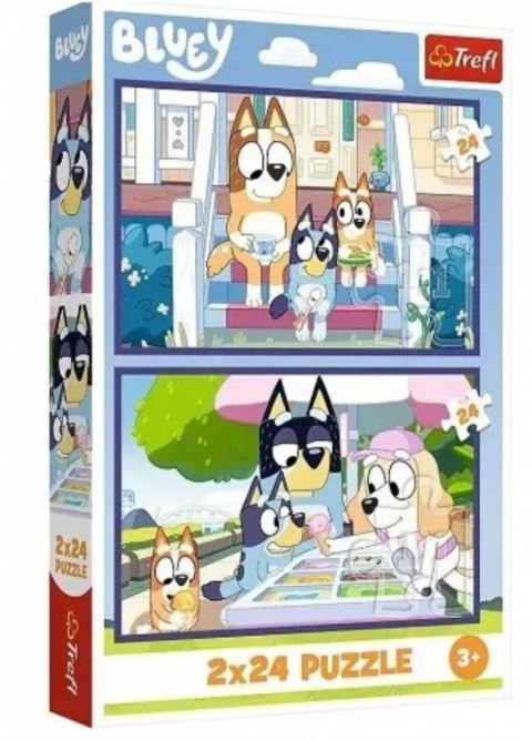 Puzzle Bluey Zabawna Bluey 48 el. Trefl (34443)