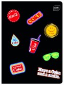 Zeszyt COCA COLA MAT+UV A5 32k. 70g trzy linie Interdruk
