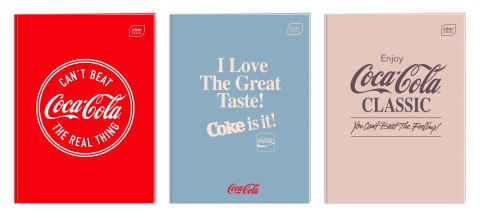 Zeszyt HYBRID COCA COLA A4 60k. 70g krata Interdruk