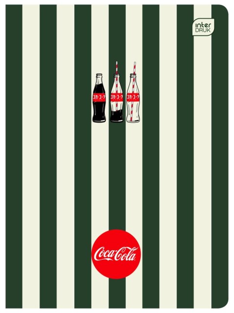 Zeszyt A5 SOFT TOUCH COCA COLA 80k. 70g krata Interdruk