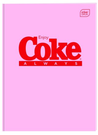 Zeszyt tematyczny A6 COCA COLA HYBRID 32k. 70g krata Interdruk (do słówek)