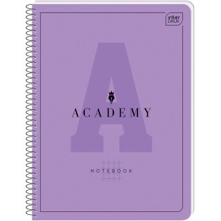 Kołozeszyt (kołonotatnik) A4+ ACADEMY Hybry 80k. 90g krata Interdruk