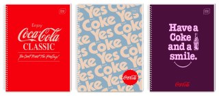 Kołozeszyt (kołonotatnik) A4 COCA COLA HYBRID 100k. 70g krata Interdruk