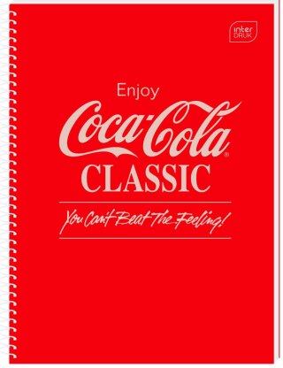 Kołozeszyt (kołonotatnik) A4 COCA COLA HYBRID 100k. 70g krata Interdruk