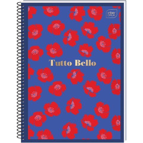 Kołozeszyt (kołonotatnik) TUTTO BELLO metalic A6 80k. 70g krata Interdruk