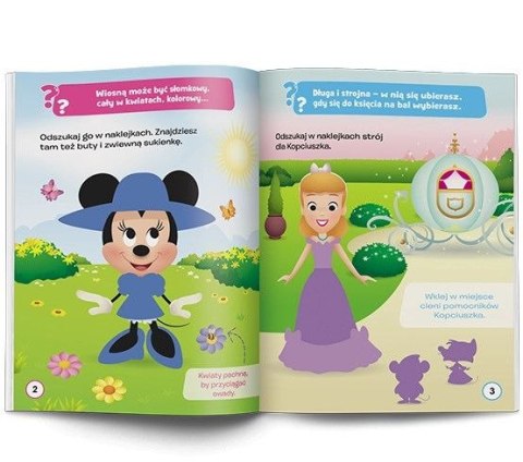 Książeczka edukacyjna Disney Maluch. Ubieranka. W co się ubrać? Ameet (MUB 9202)