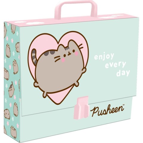 Teczka kartonowa na zatrzask Pusheen A4 miętowy Unipap