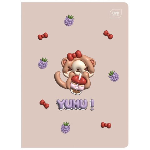 Zeszyt YUHU A5 16k. 70g linia kolor Interdruk