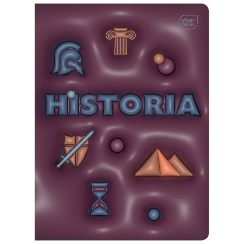 Zeszyt tematyczny HYBRID HISTORIA A5 60k. 70g krata Interdruk (+pigułka wiedzy)