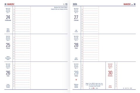 Kalendarz książkowy (terminarz) TENO IMPRESS notesowy 145mm x 194mm Telegraph (N1)