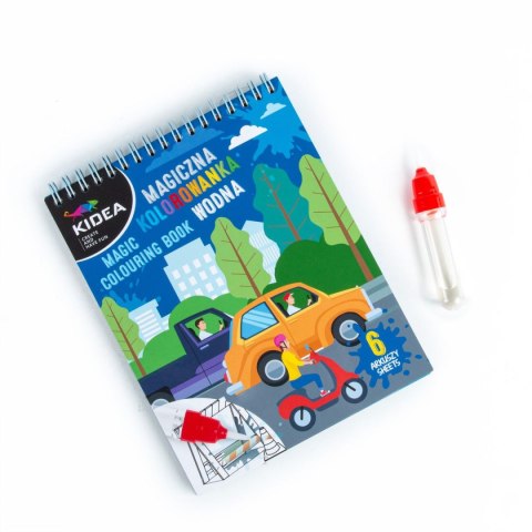 Kolorowanka Pojazdy MAGICZNA WIELORAZOWA KOLOROWANKA WODNA Derform (MWKWOKA)