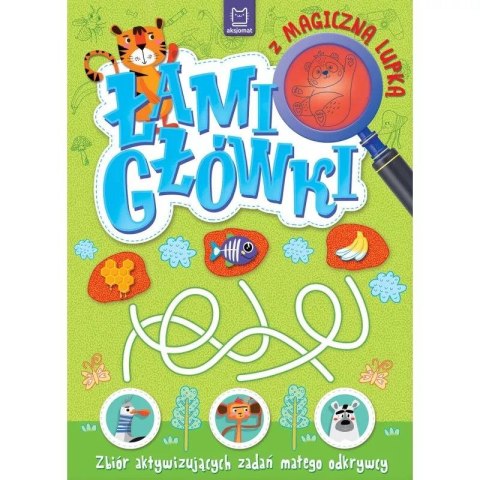 Książka dla dzieci Łamigłówki z magiczną lupką. Zbiór aktywizujących zadań małego odkrywcy