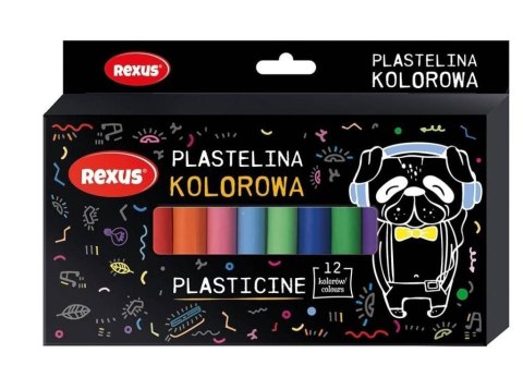 Plastelina 12 kol. Teens mix Rexus (9754)