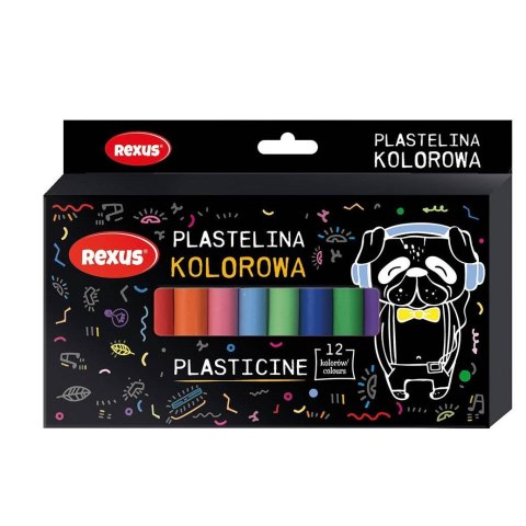 Plastelina 12 kol. Teens mix Rexus (9754)