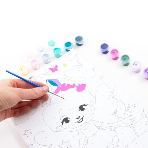 Zestaw kreatywny dla dzieci malowanie po numerach Kidea (OMNMAKA)