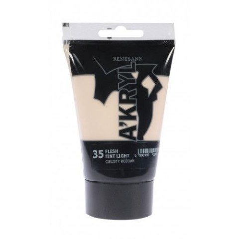 Farba akrylowa Cielisty jasny kolor: cielisty różowy 100ml Renesans (35)