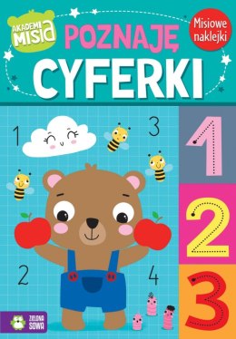 Książeczka edukacyjna Akademia Misia Poznaję cyferki Zielona Sowa