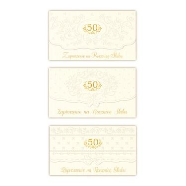 Zaproszenie duże (rocznica ślubu 50)