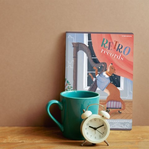 Zeszyt BOOKWORM/RETRO A5 16k. 70g podwójna linia kolor Top 2000 (400169400)