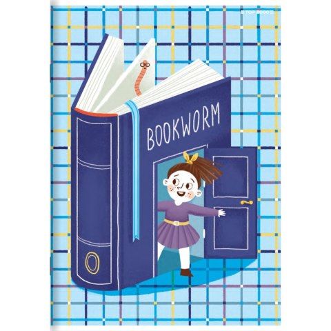 Zeszyt BOOKWORM/RETRO A5 32k. 70g krata Top 2000 (400169402)