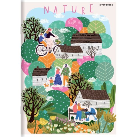 Zeszyt megamix A5 16k. 70g podwójna linia kolor Top 2000 (400168845)