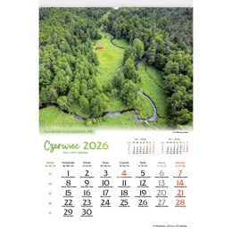 Kalendarz ścienny 13-planszowe 320mm x 470mm Lucrum (RW04)