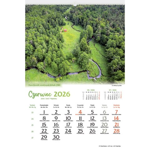 Kalendarz ścienny 13-planszowe 320mm x 470mm Lucrum (RW04)